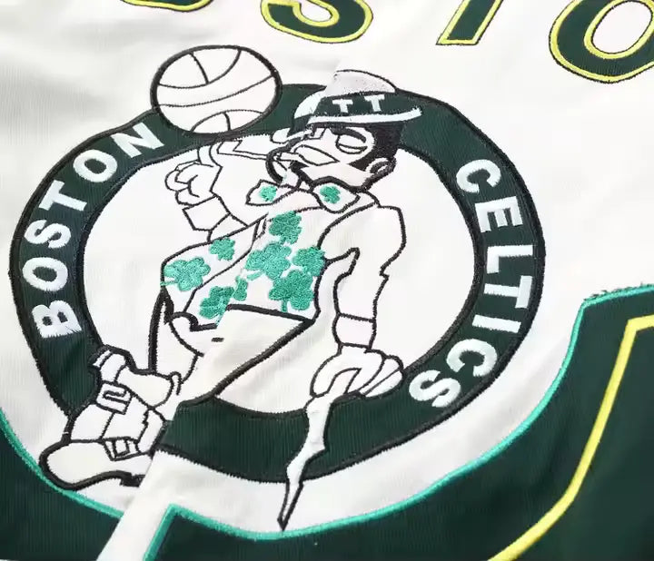 Rare BOSTON CELTICS Vintage Embroidered Jacket - Unisex SHABA Collection