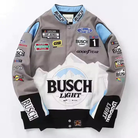 Rare BUSCH NASCAR Vintage Embroidered Jacket - Unisex SHABA Collection