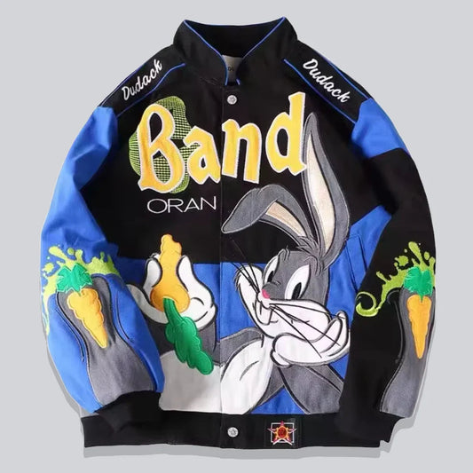 Rare Bugs Bunny NASCAR Vintage Embroidered Jacket - Unisex SHABA Collection