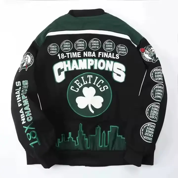 Rare CELTICS Vintage Embroidered Jacket - Unisex SHABA Collection
