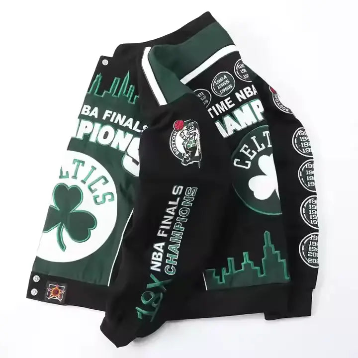 Rare CELTICS Vintage Embroidered Jacket - Unisex SHABA Collection