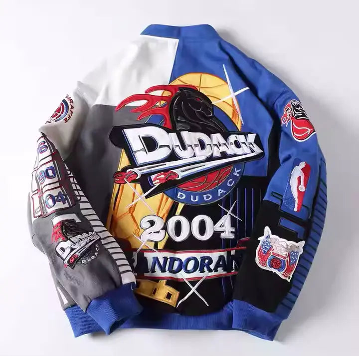 Rare Dudack 2004 NASCAR Vintage Embroidered Jacket - Unisex SHABA Collection