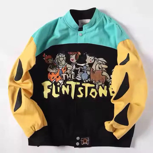 Rare Flintstones NASCAR Vintage Embroidered Jacket - Unisex SHABA Collection