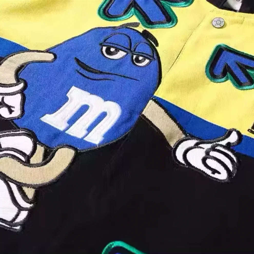 Rare M&M's NASCAR Vintage Embroidered Jacket - Unisex SHABA Collection