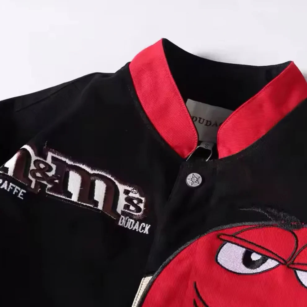Rare M&M's NASCAR Vintage Embroidered Jacket - Unisex SHABA Collection