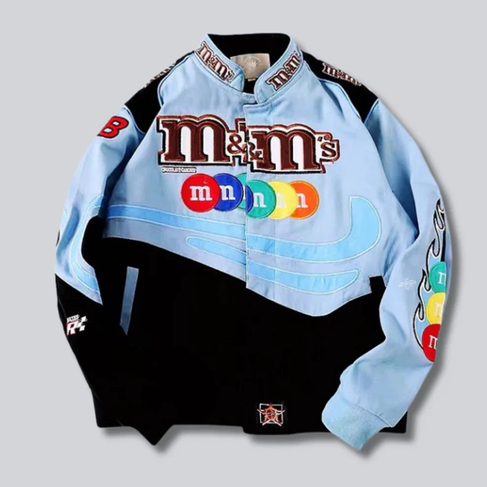 Rare M&M's NASCAR Vintage Embroidered Jacket – Unisex SHABA Collection