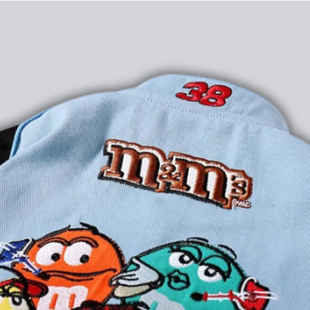 Rare M&M's NASCAR Vintage Embroidered Jacket – Unisex SHABA Collection
