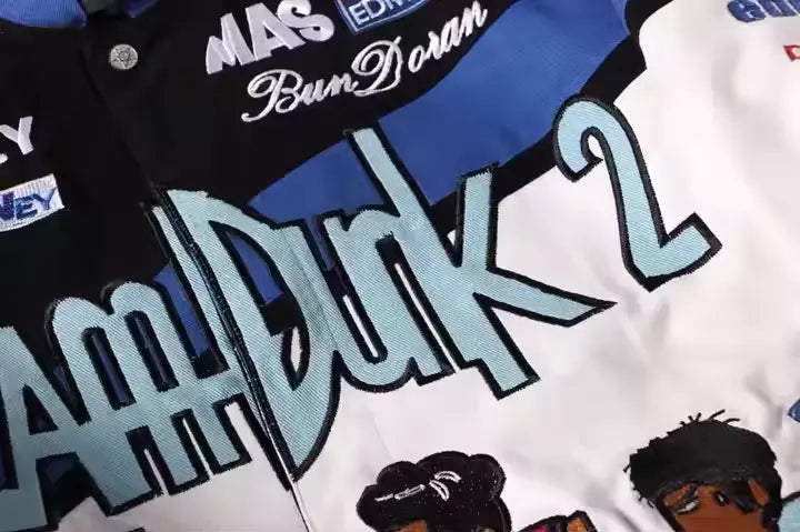 Rare SlamDunk NASCAR Vintage Embroidered Jacket - Unisex SHABA Collection