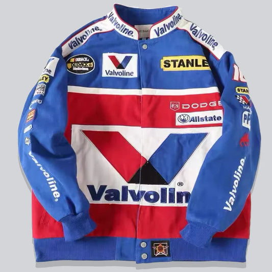 Rare Valvoline NASCAR Vintage Embroidered Jacket - Unisex SHABA Collection