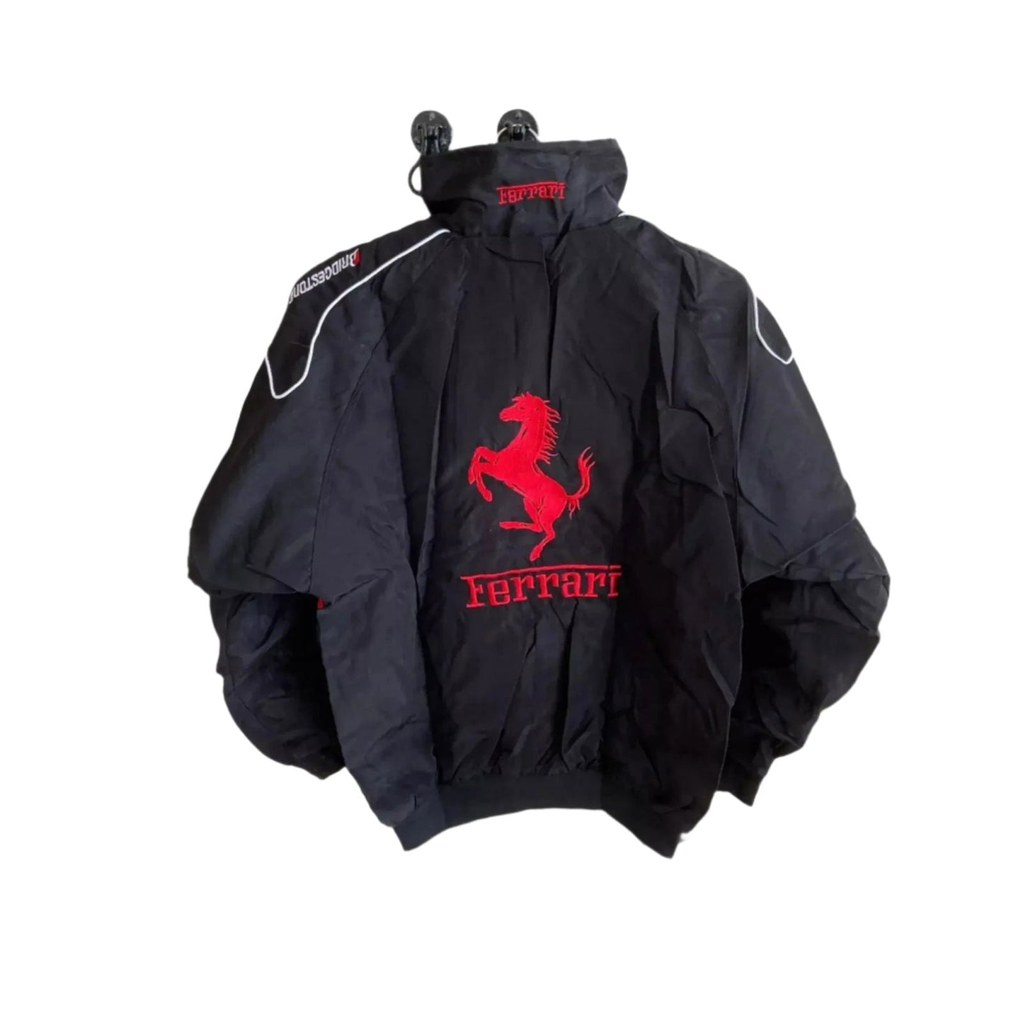Rare Vintage Style Red and Black Ferrari Racing | Bomber Jacket - Ex Race Gear