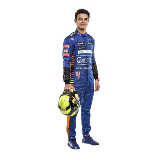 2021 Lando Norris McLaren Formula 1 Team Race Suit Ex Race Gear