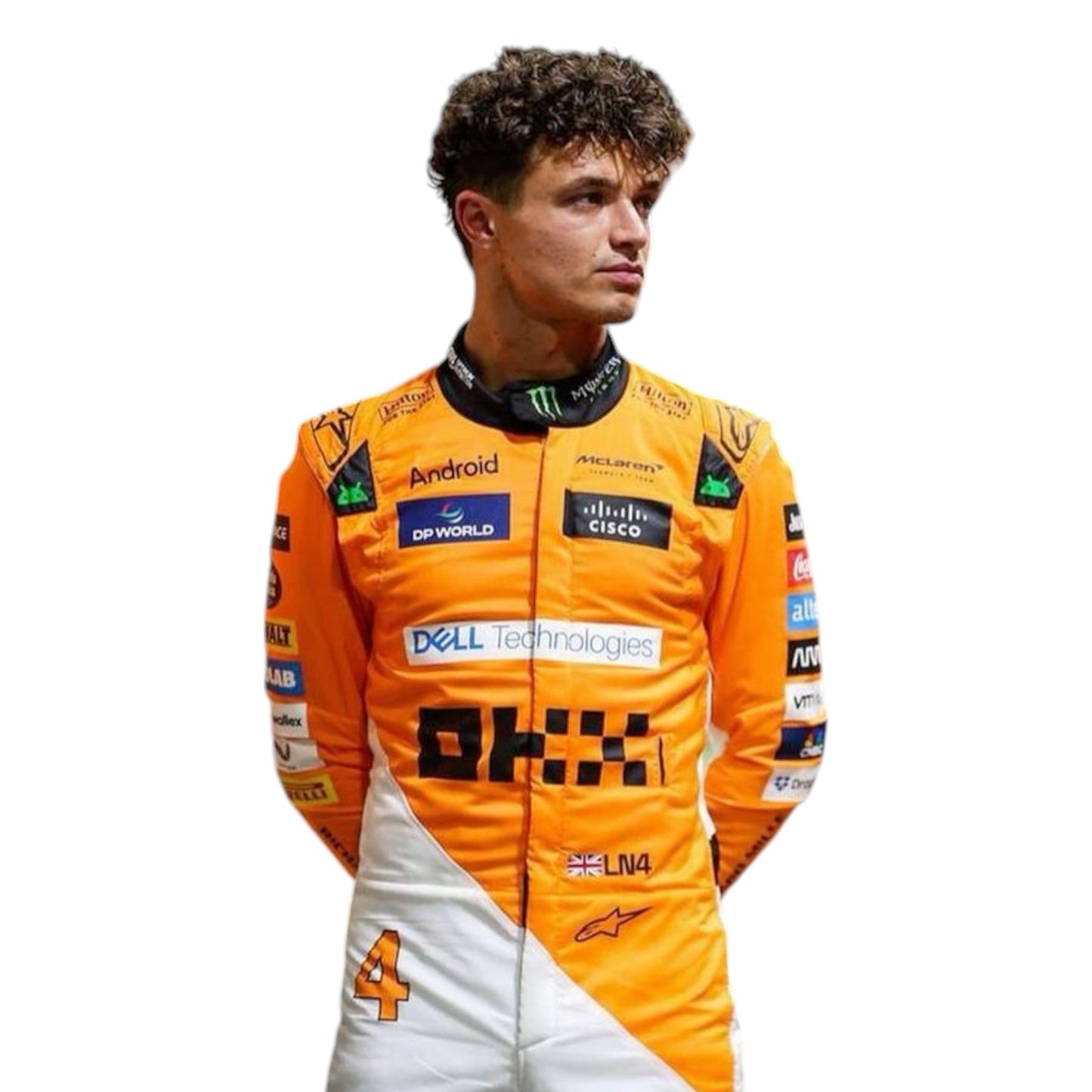 2023 Lando Norris Mcleran F1 Team Race Suit-Spanish GP Ex Race Gear