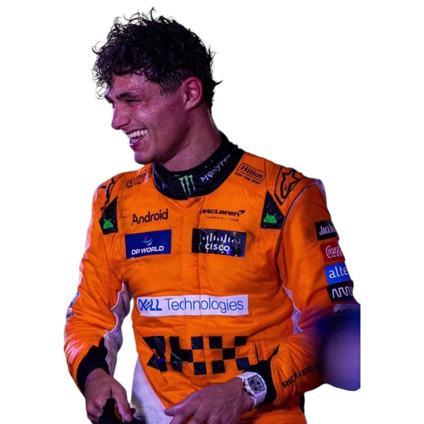 2023 Lando Norris Mcleran F1 Team Race Suit-Spanish GP Ex Race Gear