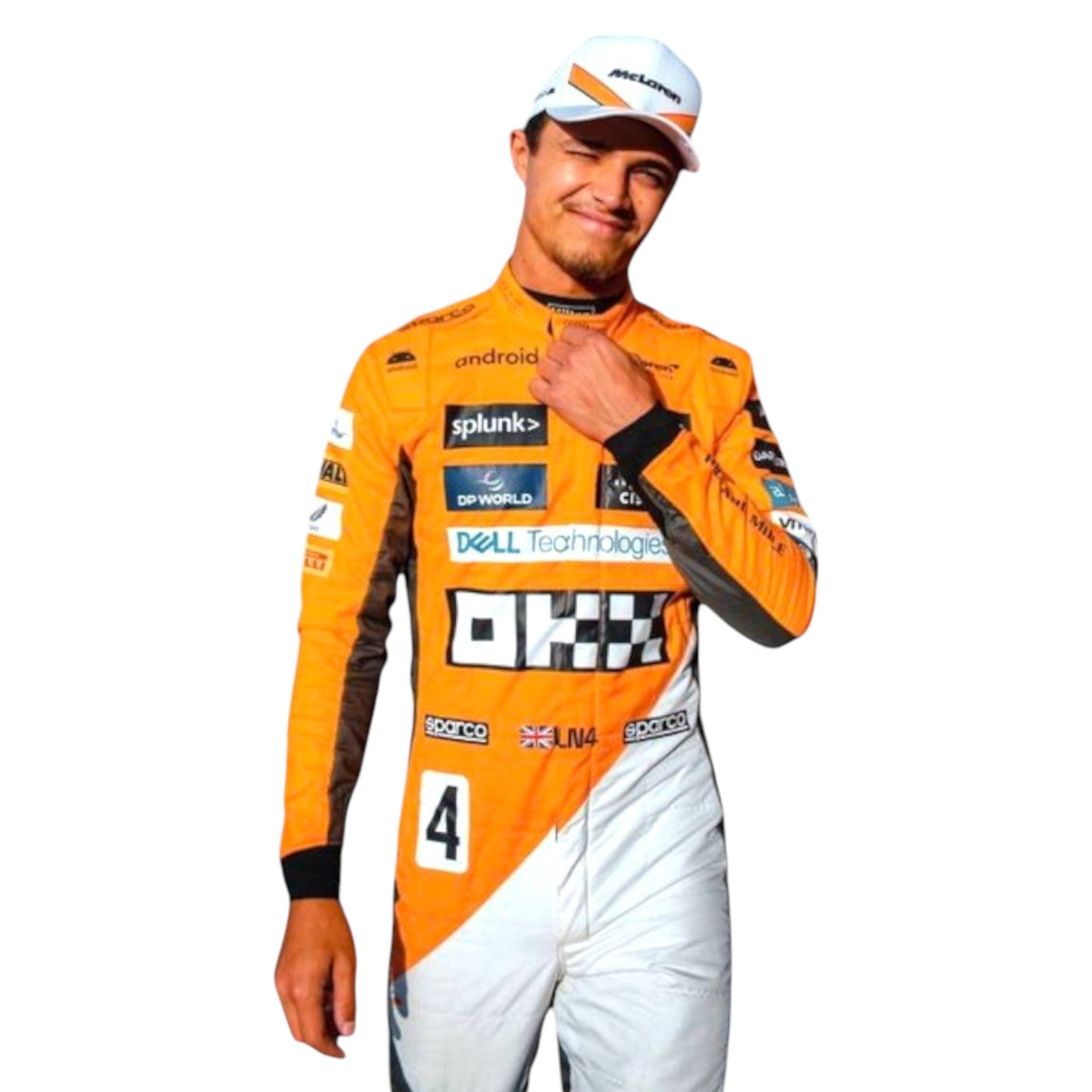 2023 Lando Norris Mcleran F1 Team Race Suit-Spanish GP Ex Race Gear