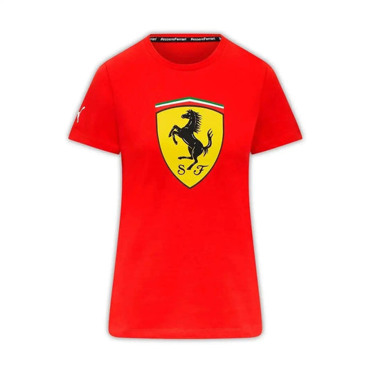 Scuderia Ferrari 2023 Women Large Shield T-Shirt - Ex Race Gear