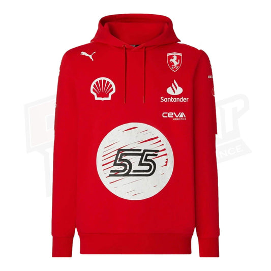 Scuderia Ferrari Carlos Sainz Puma hooded sweatshirt - Joshua Vides - Ex Race Gear