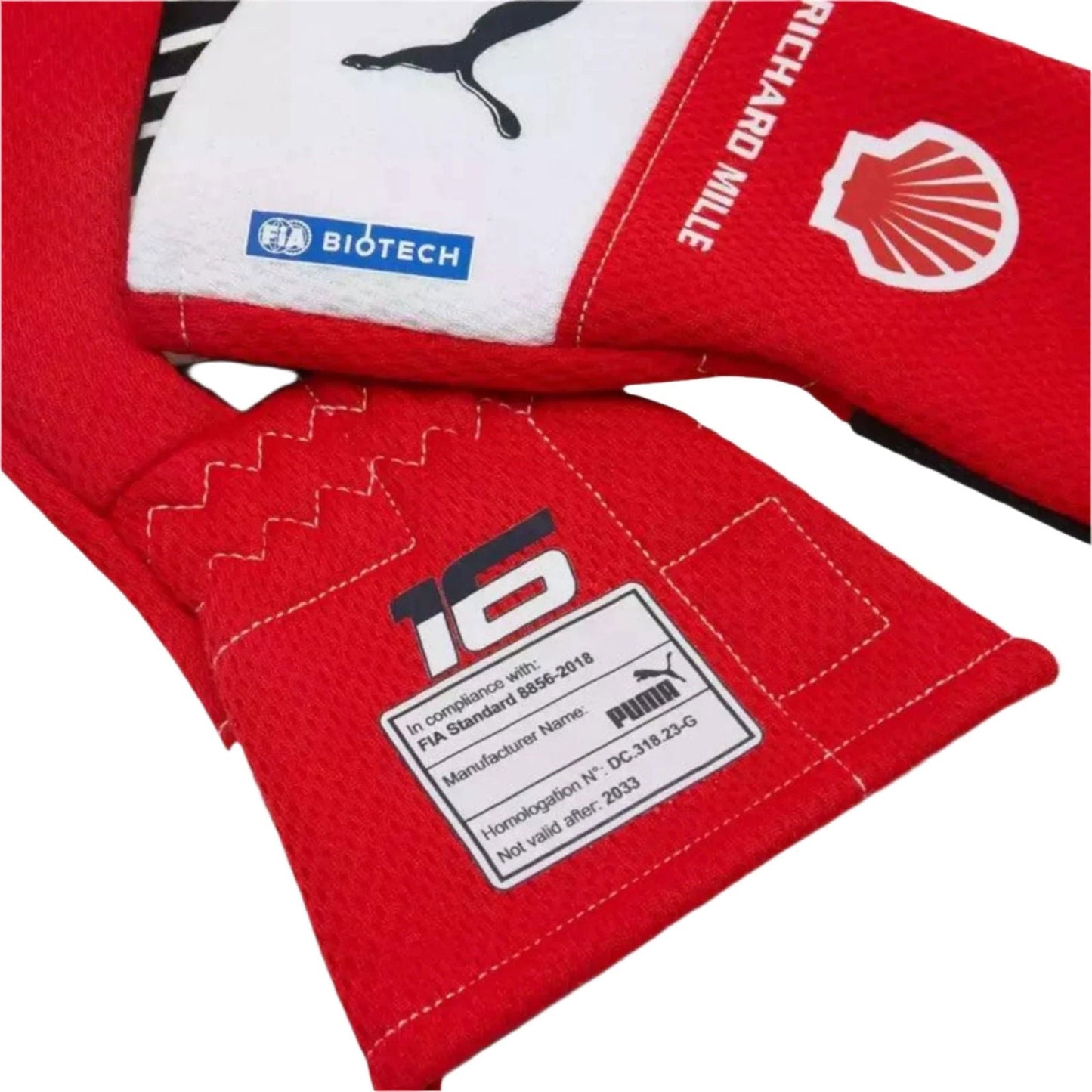 Scuderia Ferrari Charles Leclerc F1 PRO gloves - Joshua Vides - Ex Race Gear