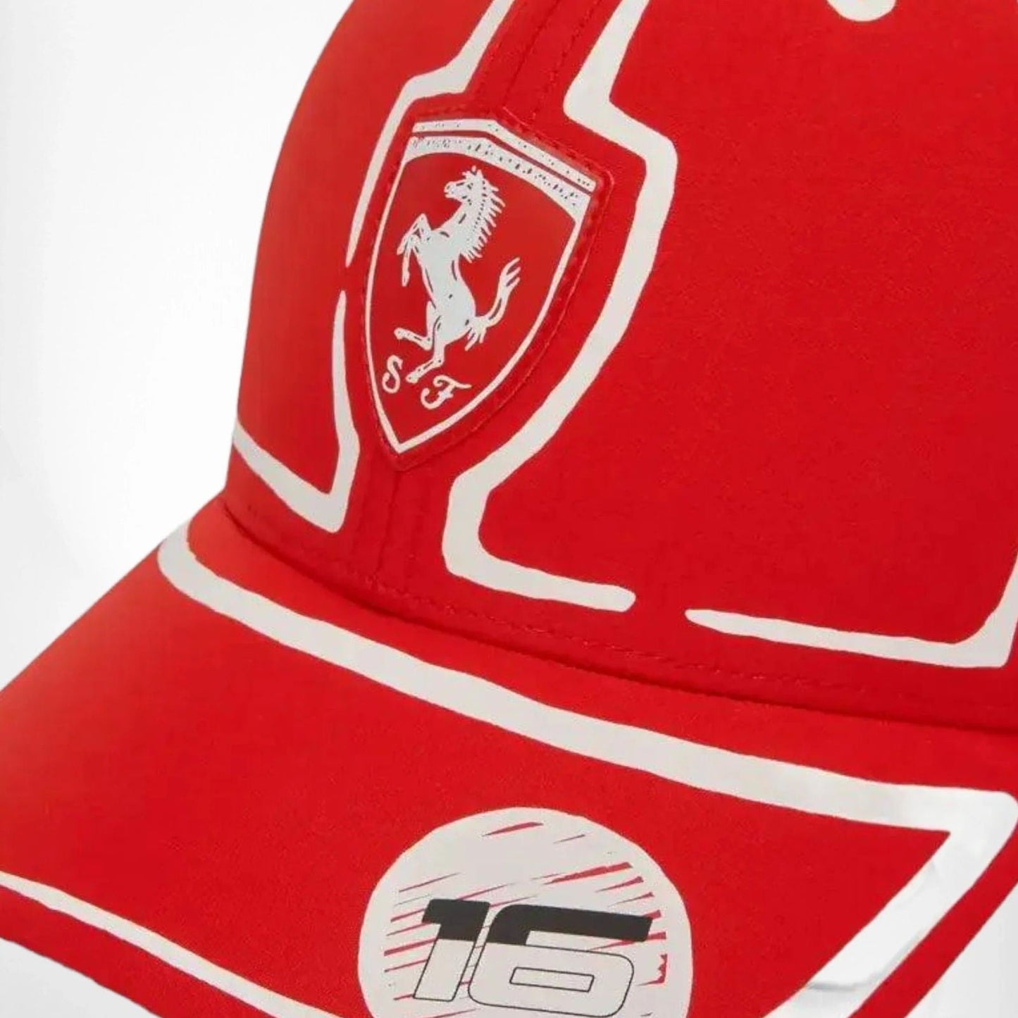 Scuderia Ferrari Charles Leclerc Puma Baseball Hat - Joshua Vides - Ex Race Gear