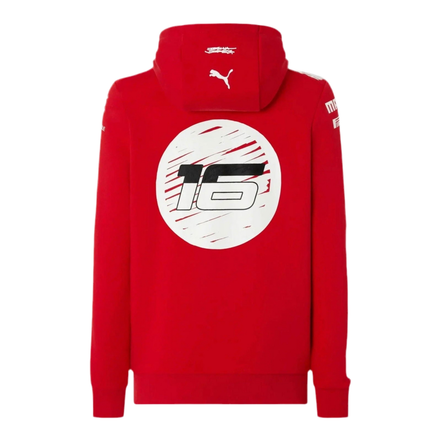 Scuderia Ferrari Charles Leclerc Puma hooded sweatshirt - Joshua Vides - Ex Race Gear