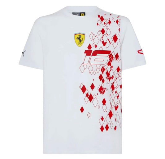 Scuderia Ferrari Team Charles Leclerc T-shirt - Monaco Special Edition - Ex Race Gear