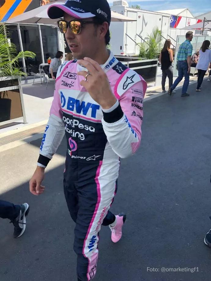 Sergio Pérez 2019 Racing Point F1 Team Race Suit - Ex Race Gear