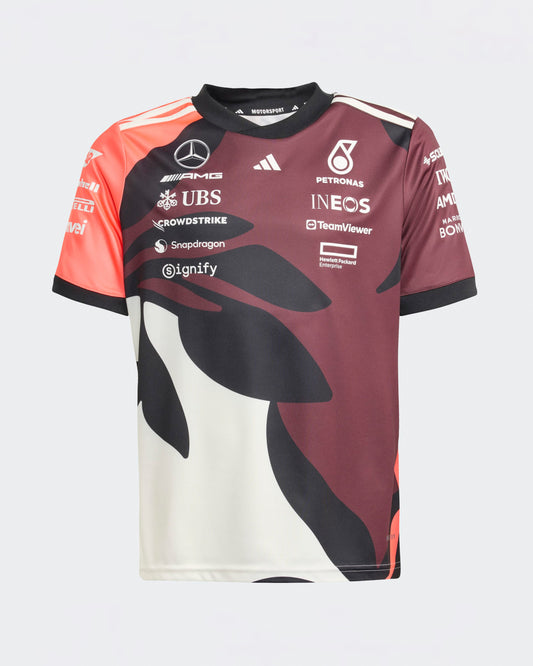Kids 2025 Miami Team Driver Tee Floral Mercedes-AMG PETRONAS F1 Team