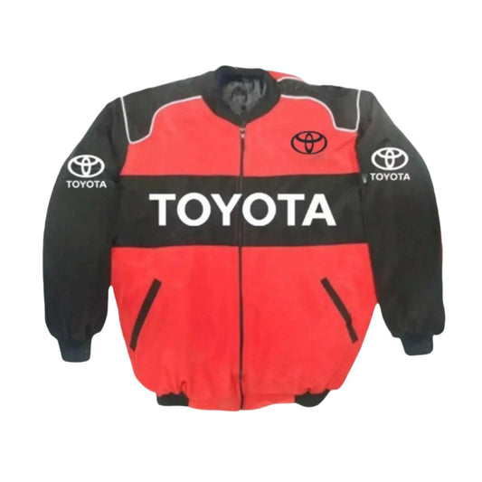 Toyota Vintage Racing Jacket - Embroidered Classic Motorsport Gear - Ex Race Gear