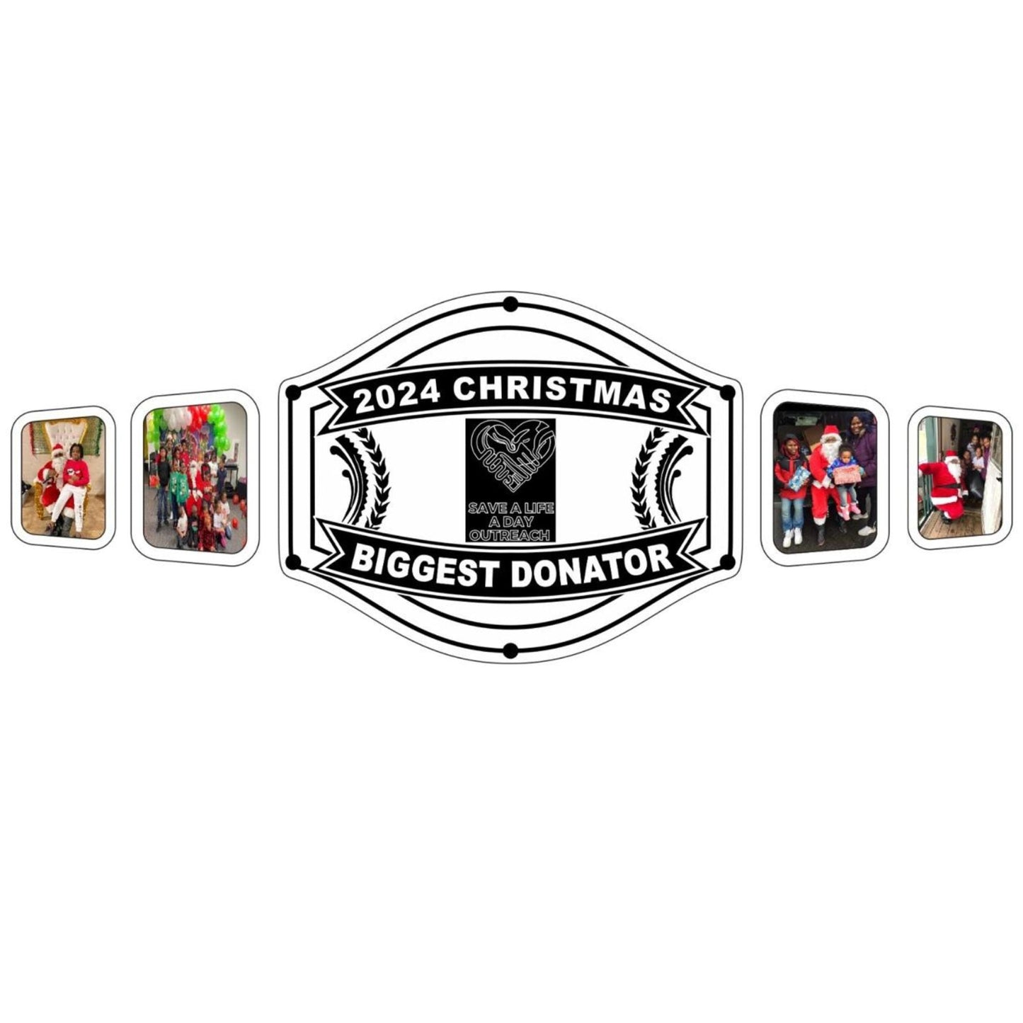 Christmas Championship Wrestling Belt Ex Race Gear
