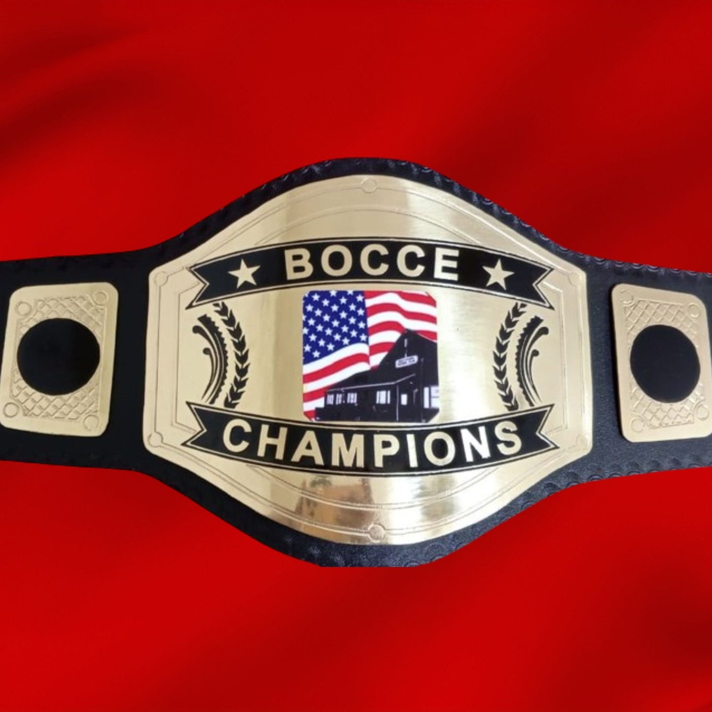 Custom Name and USA Flag Home Logo Wrestling Championship Belt poshleathers-14b7