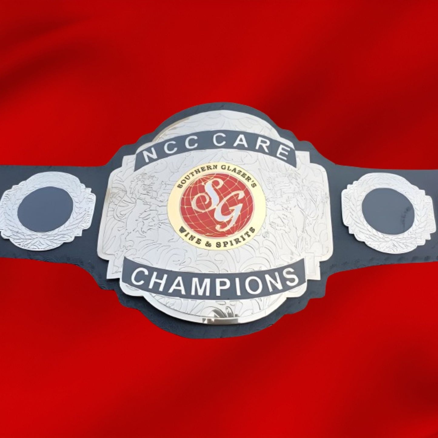 Custom Name and SG World Logo Wrestling Championship Belt poshleathers-14b7