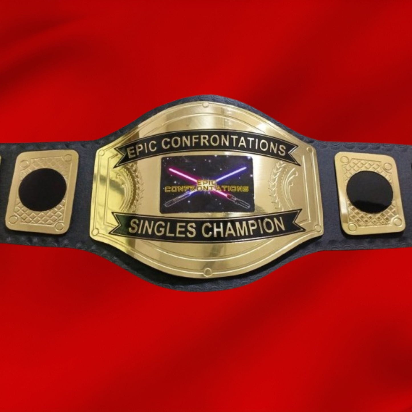 Custom Neon Light Sword Wrestling Championship Belt poshleathers-14b7