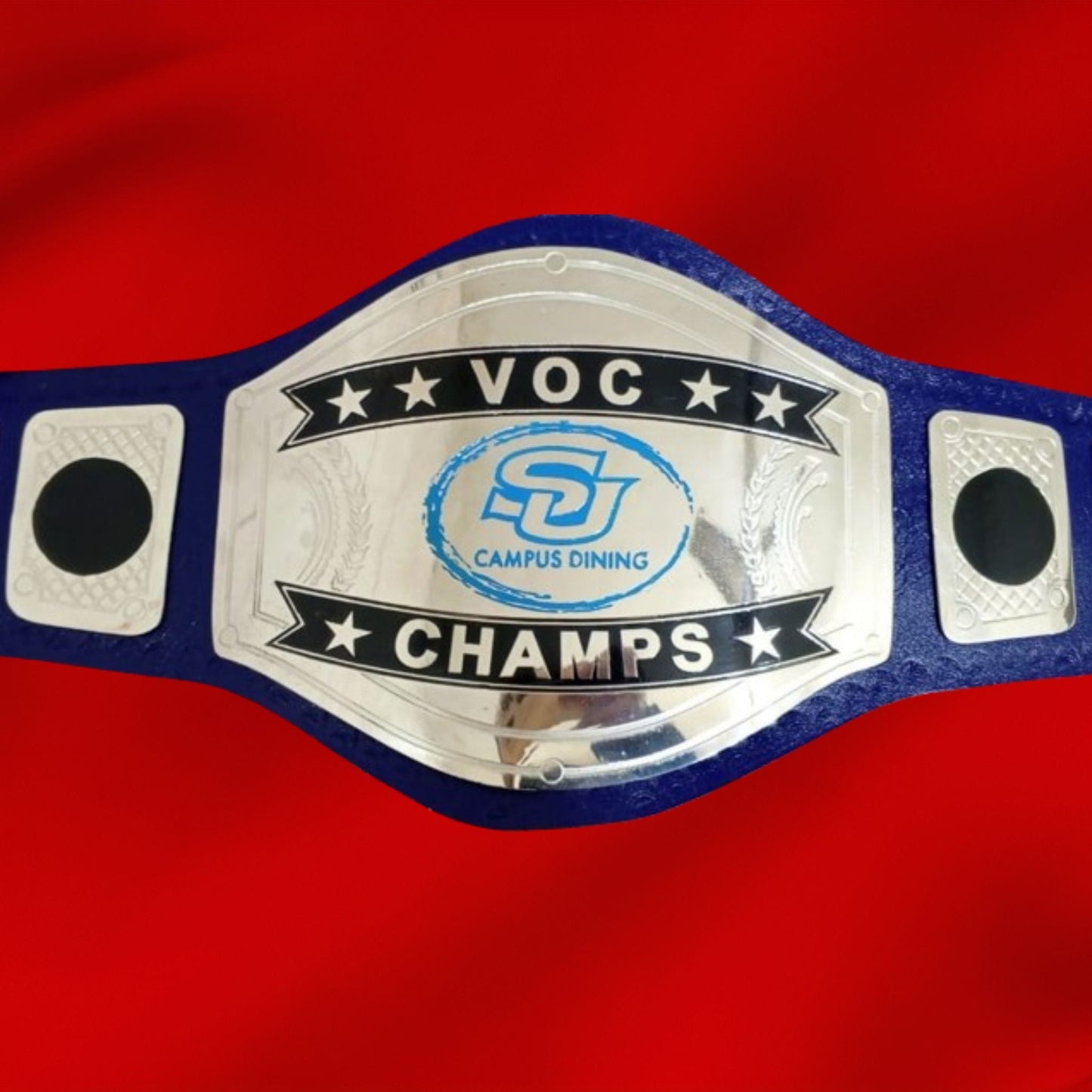 Custom Name and SU Campus Dining Logo Wrestling Championship Belt poshleathers-14b7