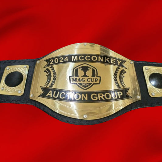 Custom Trophy Cup Logo Wrestling Championship Belt poshleathers-14b7