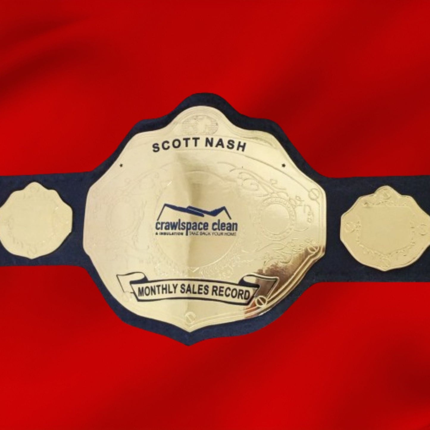 Custom Monthly Sales Record Wrestling Championship Belt poshleathers-14b7