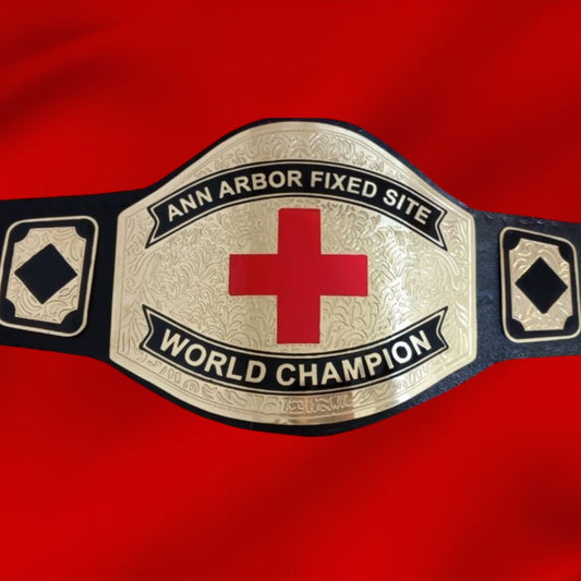 Custom Plus Sign Championship Belt poshleathers-14b7