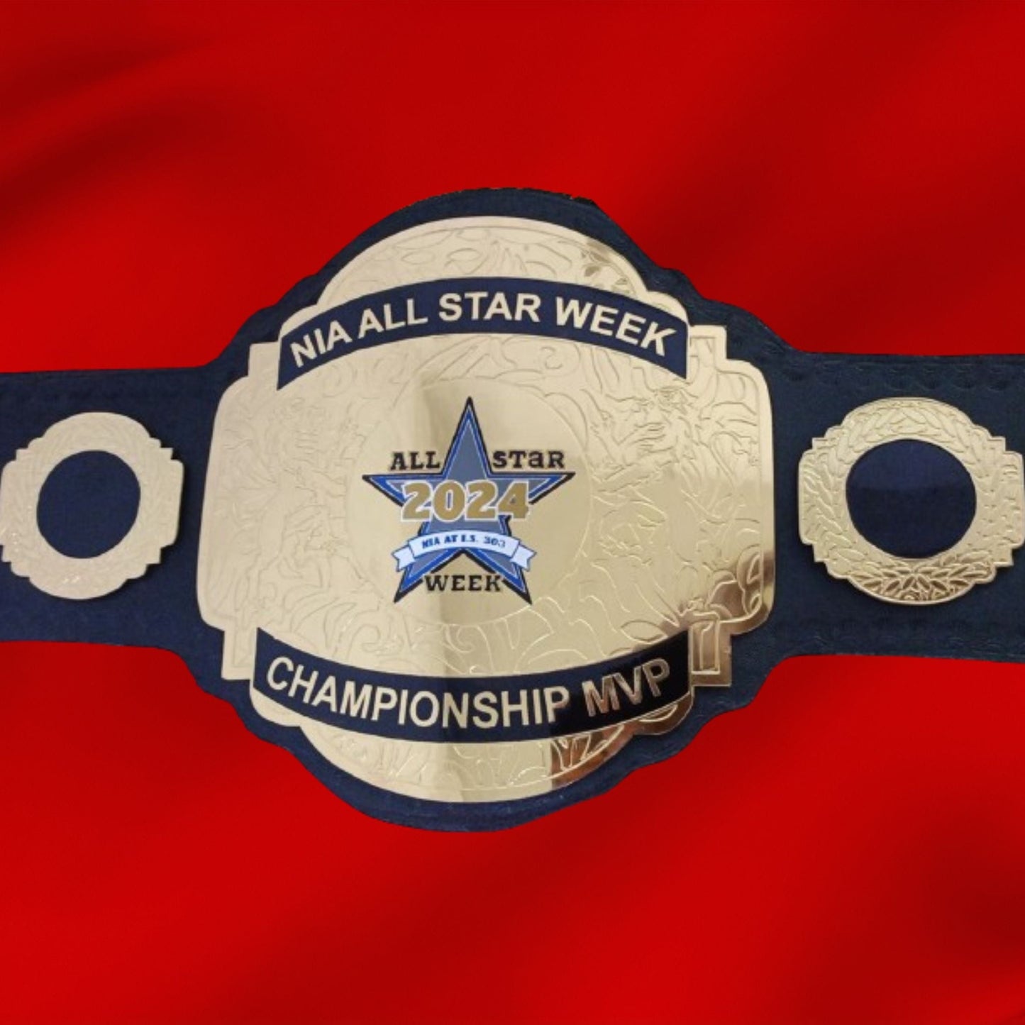 Custom Name and Star Logo Wrestling Championship Belt poshleathers-14b7