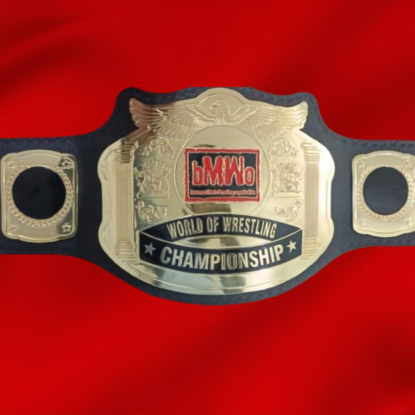 Custom BMWO Wrestling Championship Belt poshleathers-14b7