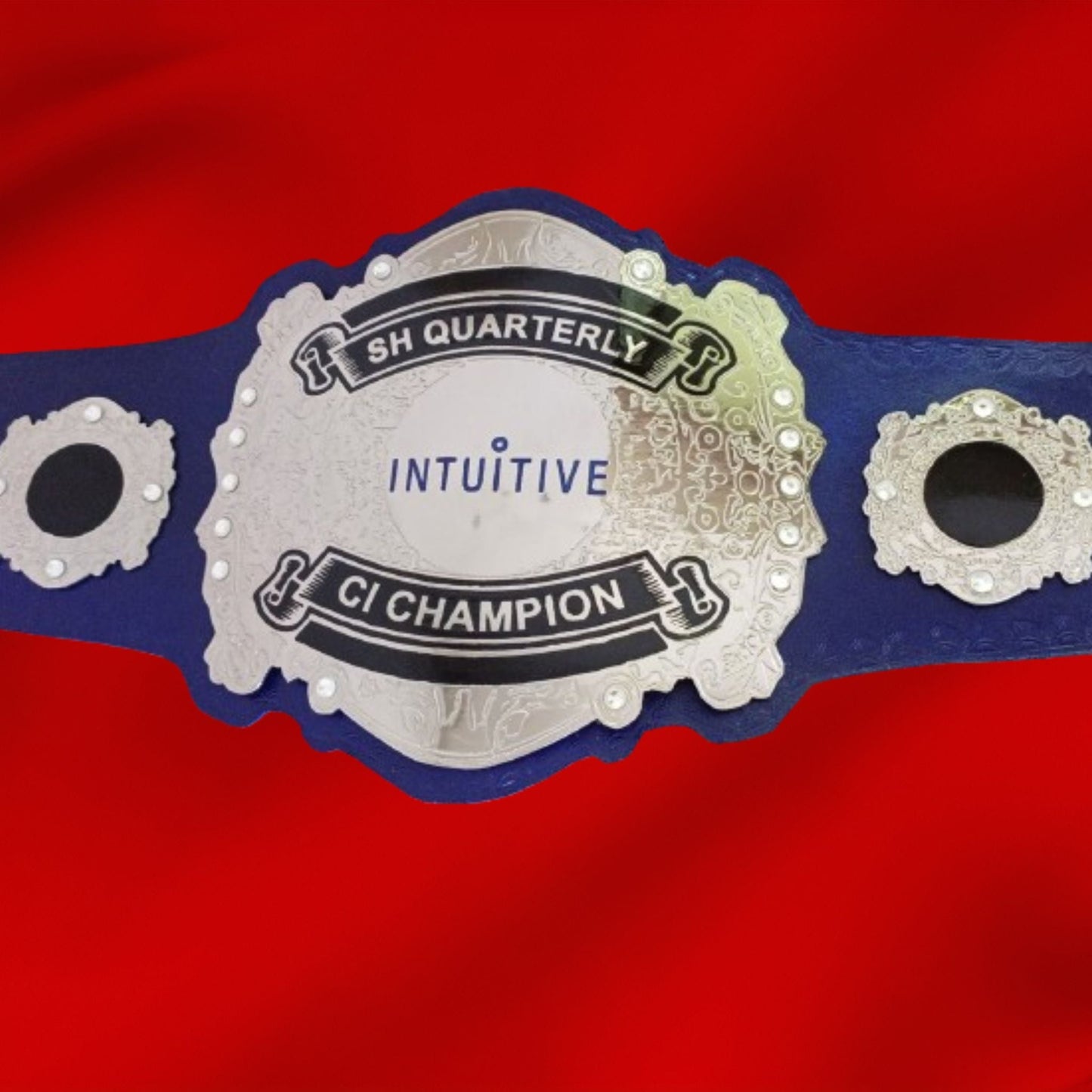 Custom Name and Intuitive Logo Wrestling Championship Belt poshleathers-14b7