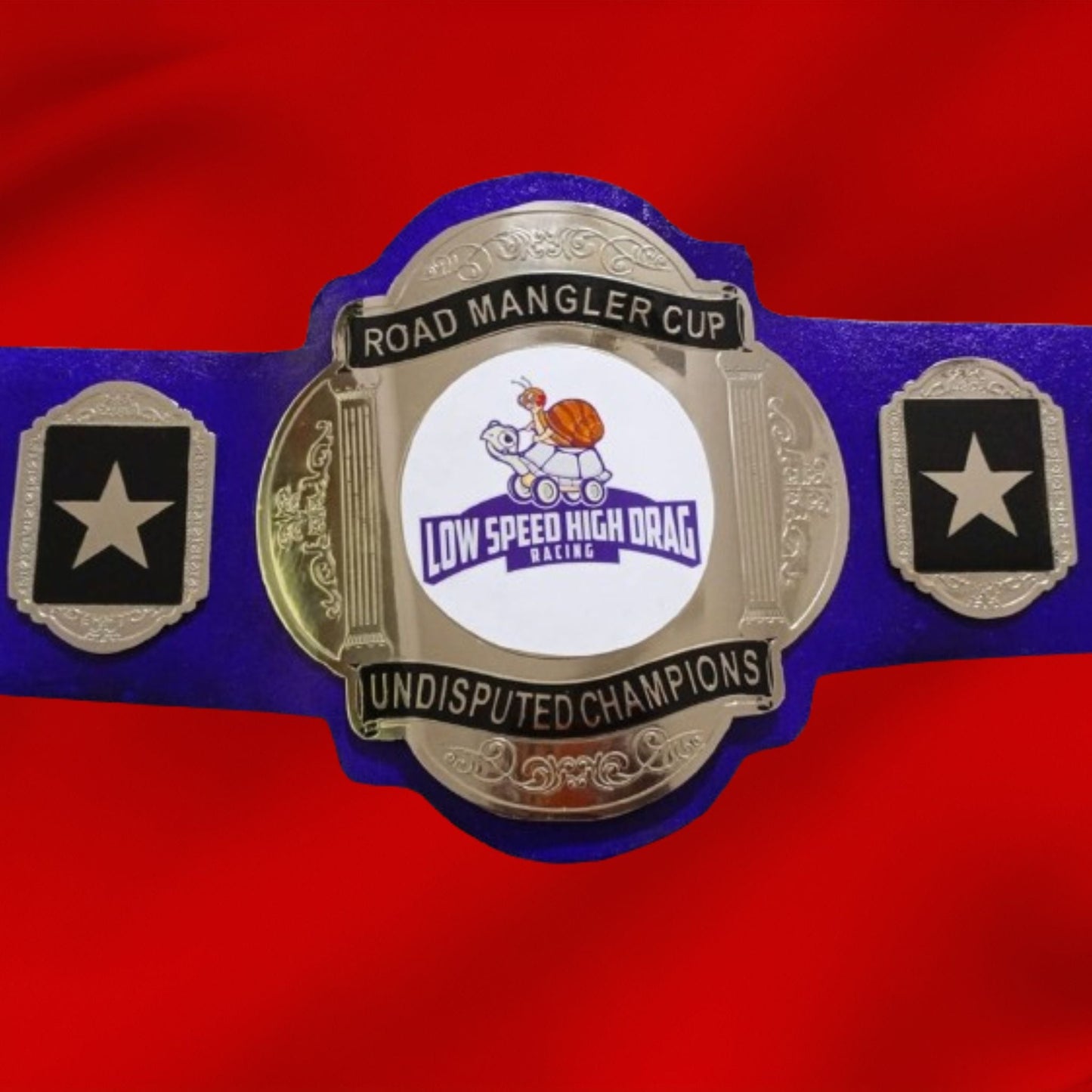 Custom Name and Turtle Logo Wrestling Championship Belt poshleathers-14b7