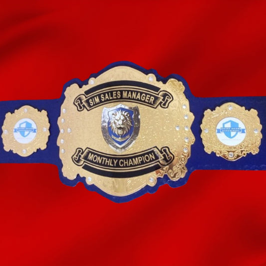 Custom Lion Wrestling Championship Belt Customize Wrestling Belts - Ex Race Gear