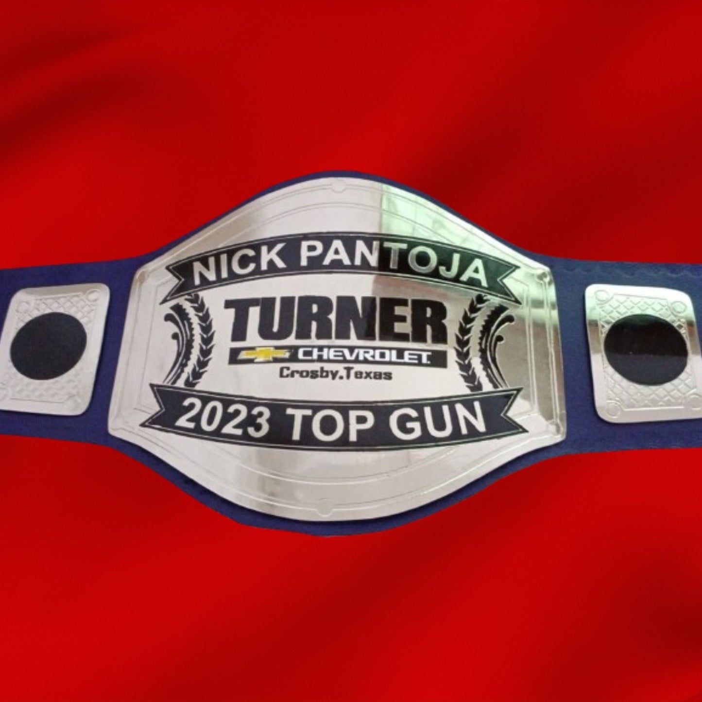 Custom Name and Turner Logo Wrestling Championship Belt poshleathers-14b7