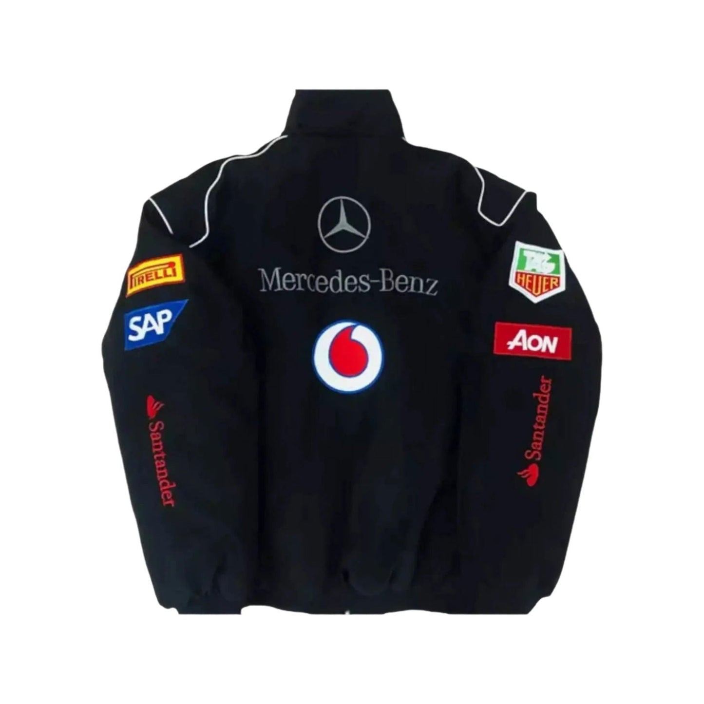Vintage Edition Black Mercedes F1 Jacket - Ex Race Gear