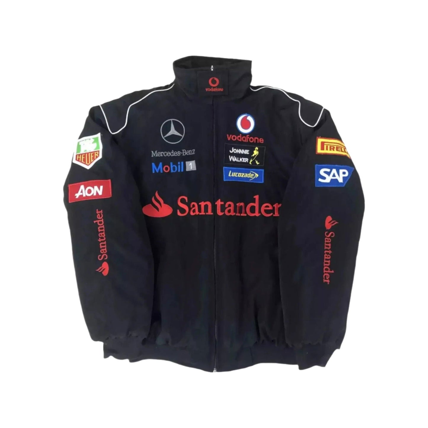 Vintage Edition Black Mercedes F1 Jacket - Ex Race Gear