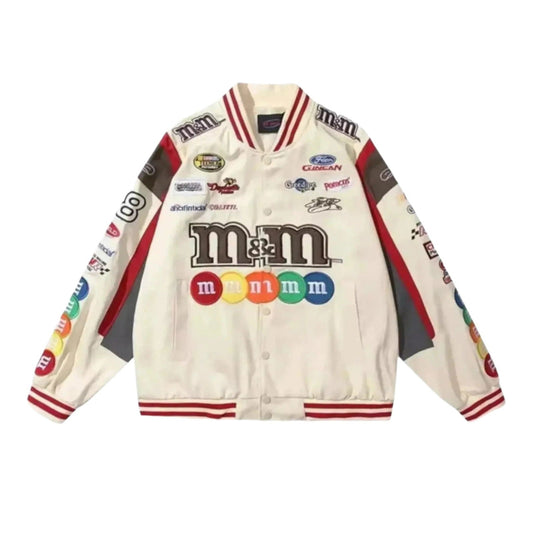 Vintage M&M Racing Jacket - Embroidered Classic Motorsport Gear - Ex Race Gear