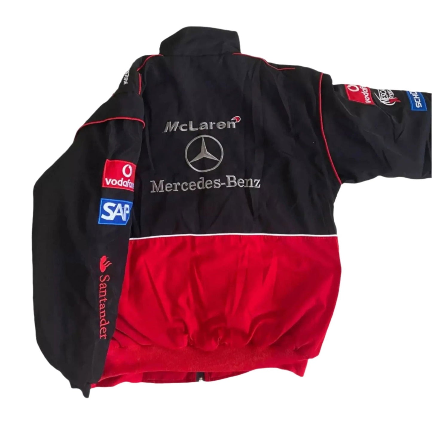 Vintage Mercedes AMG F1 Racing Bomber Jacket - Ex Race Gear