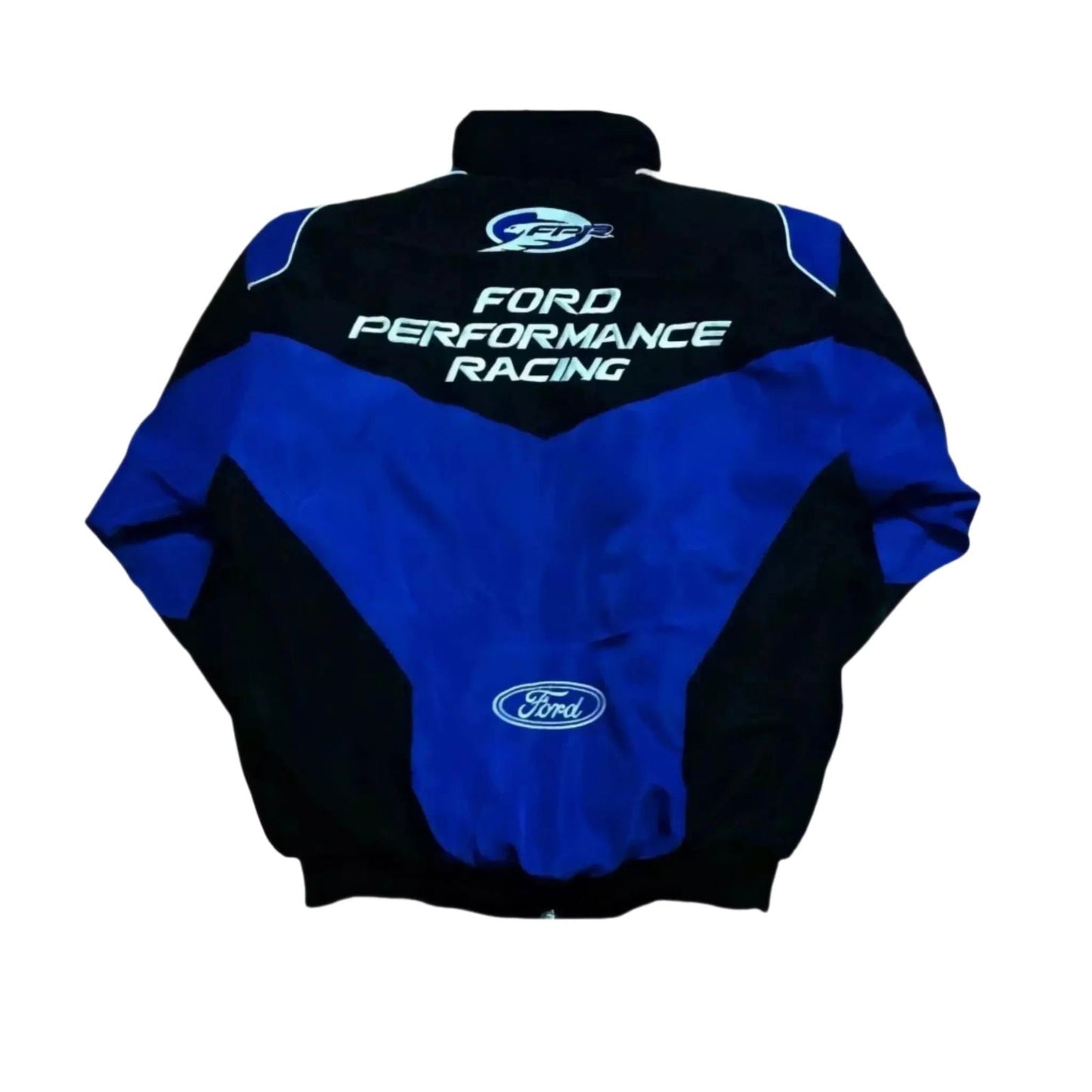 Vintage Navy/Blue Ford Performance Racing Bomber Jacket - Speedxcrafts