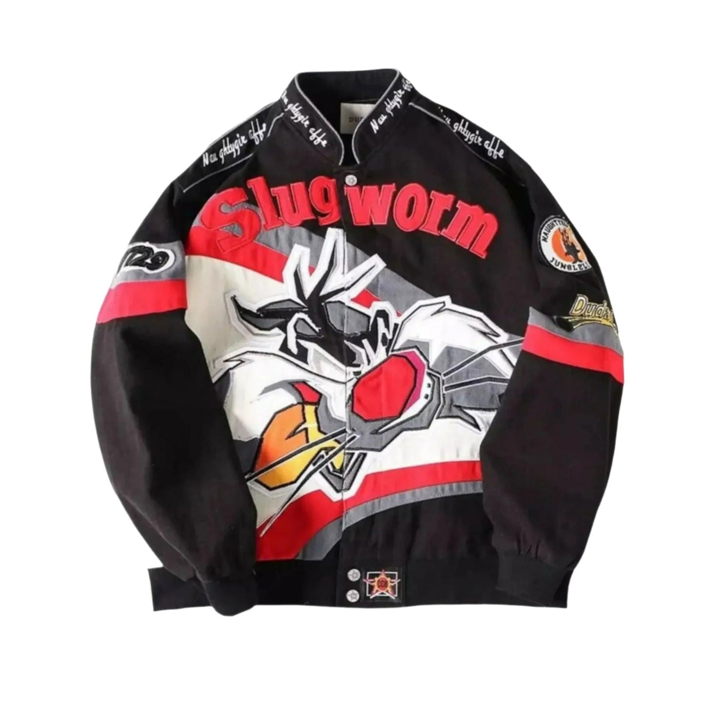 Vintage Slugworm Racing Jacket - Thickened Motorsport Apparel - Ex Race Gear