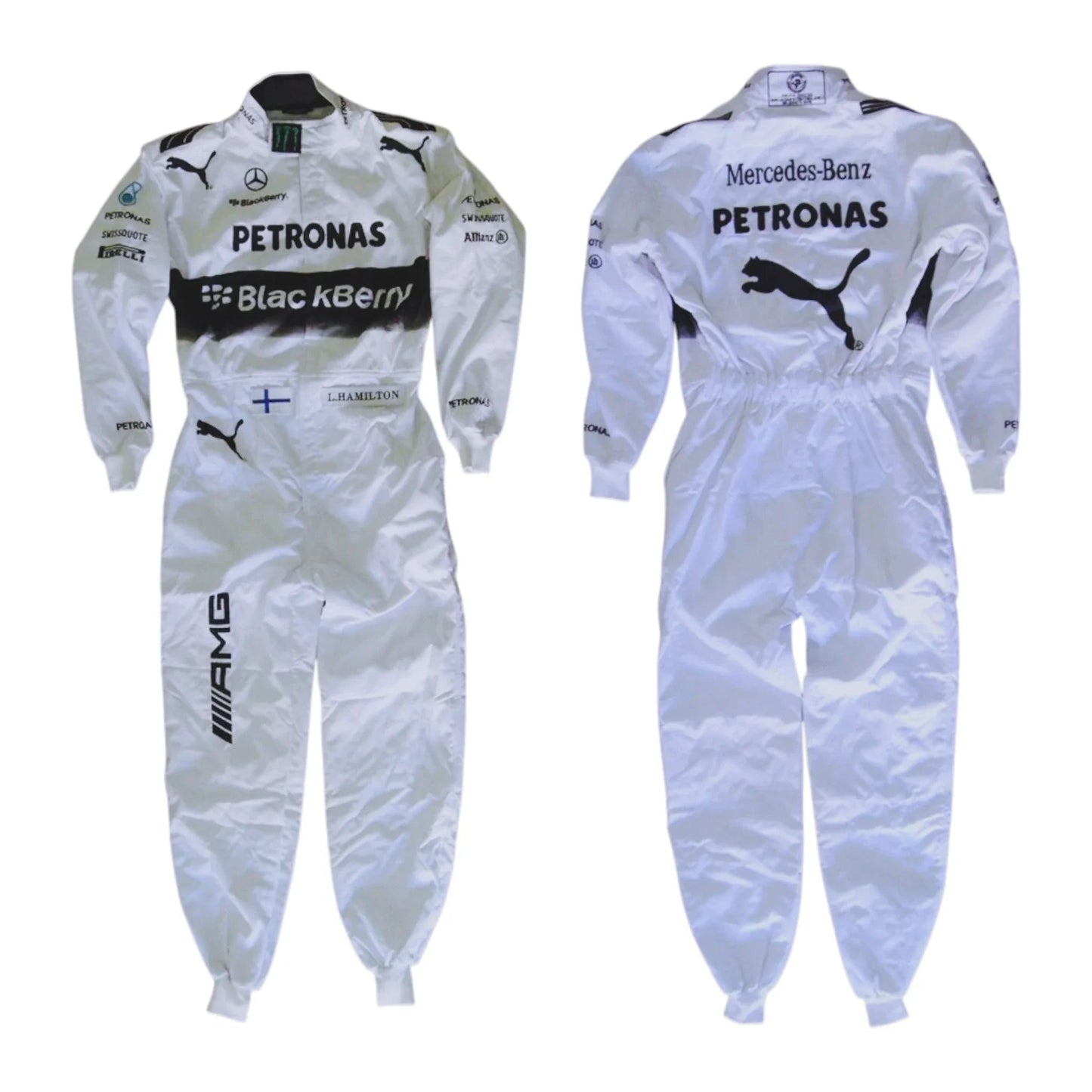 2014 Lewis Hamilton 2014 Mercedes Replica Embroidery Race Suit Rustle Racewears