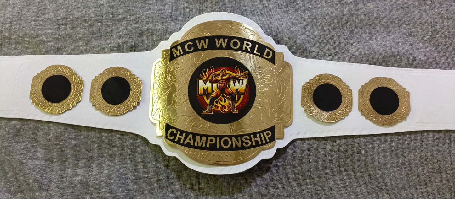 Custom Name and Wrestler Logo Wrestling Championship Belt poshleathers-14b7