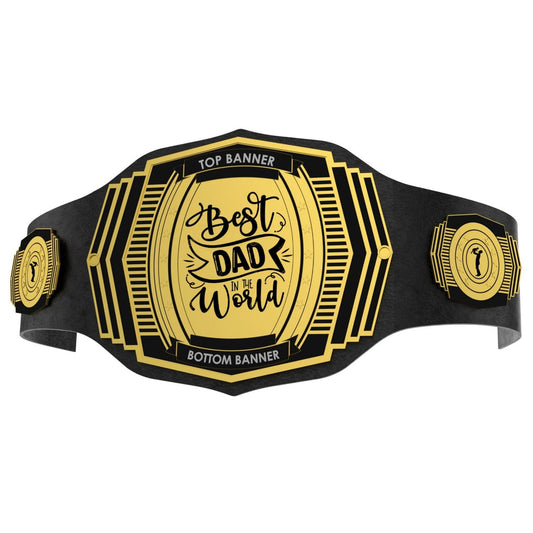 Custom World's Greatest Dad Championship Belt Customize Wrestling Belts